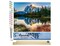 Figured'Art Paint by Numbers for Adults Lake and Mountain reflection 16"x20" - Craft Art Painting Rolled Canvas with DIY wooden frame